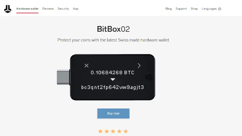 BitBox02 anonymn&aacute; kryptopeňaženka s no-KYC.
