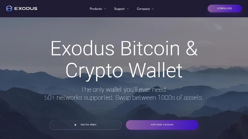 Exodus anonymn&aacute; kryptografick&aacute; peňaženka s no-KYC.
