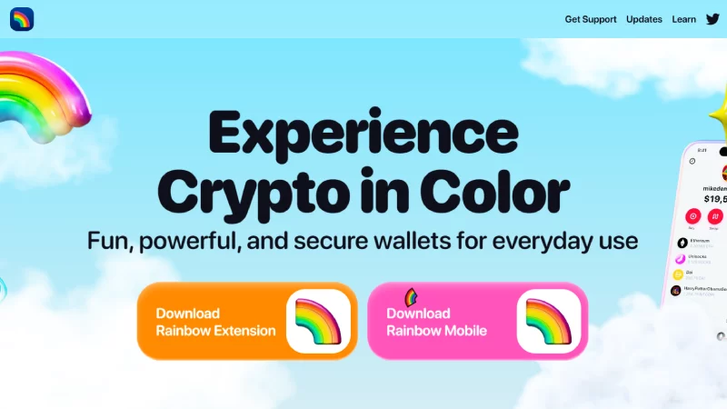 Rainbow anonymn&aacute; kryptografick&aacute; peňaženka bez KYC.
