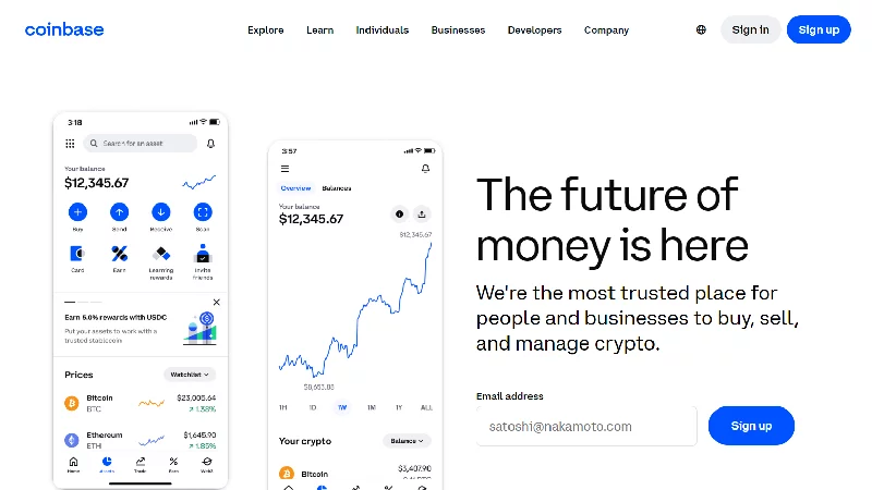 Coinbase Crypto Wallet.
